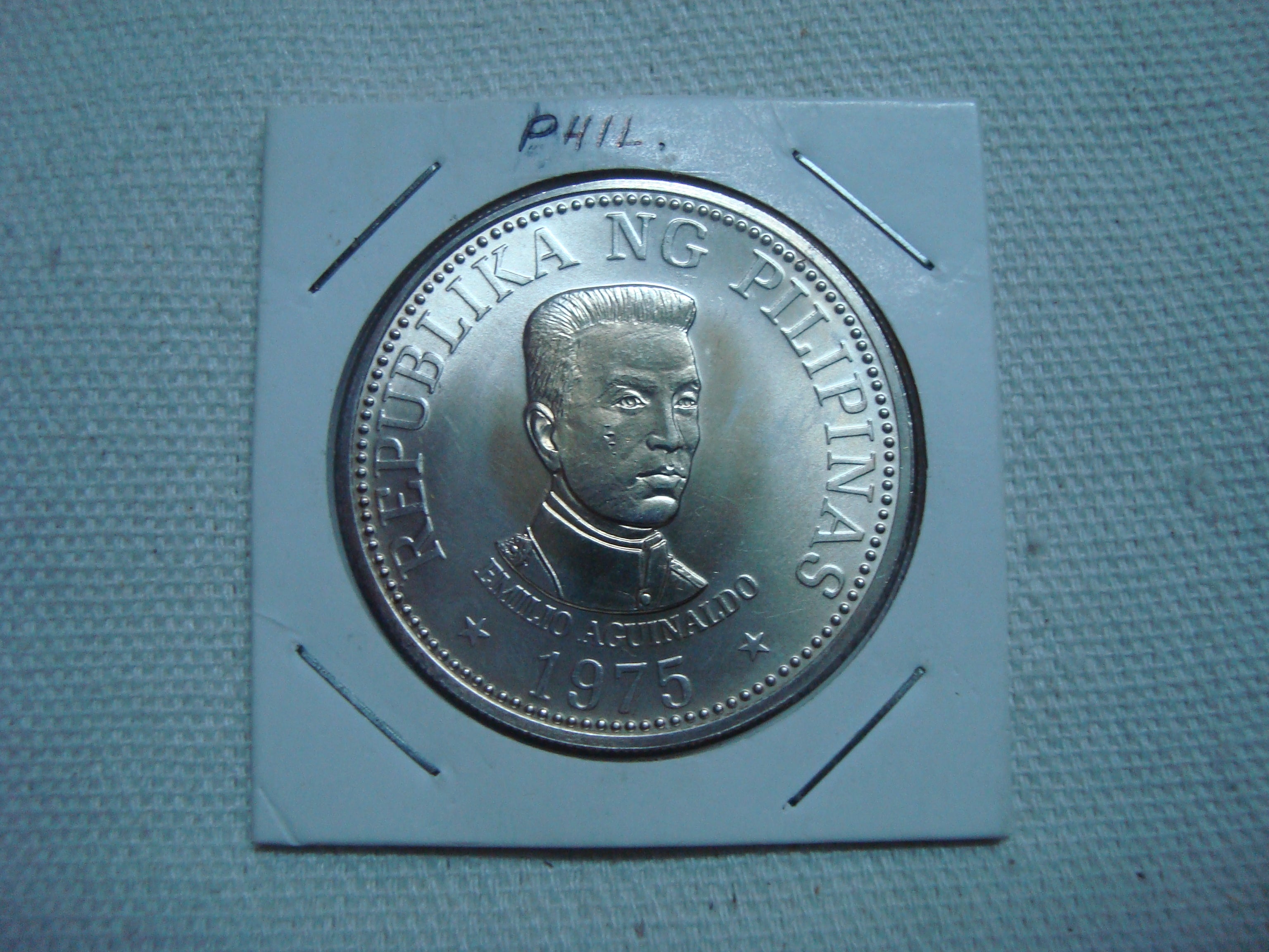 Emilio Aguinaldo One Peso 1975