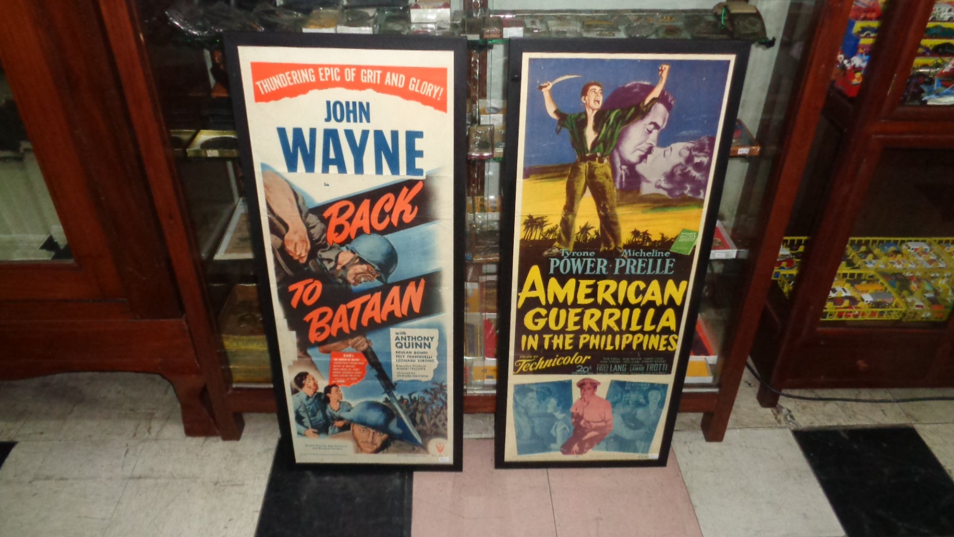 Back to Bataan & American Guerrilla Framed Movie Poster