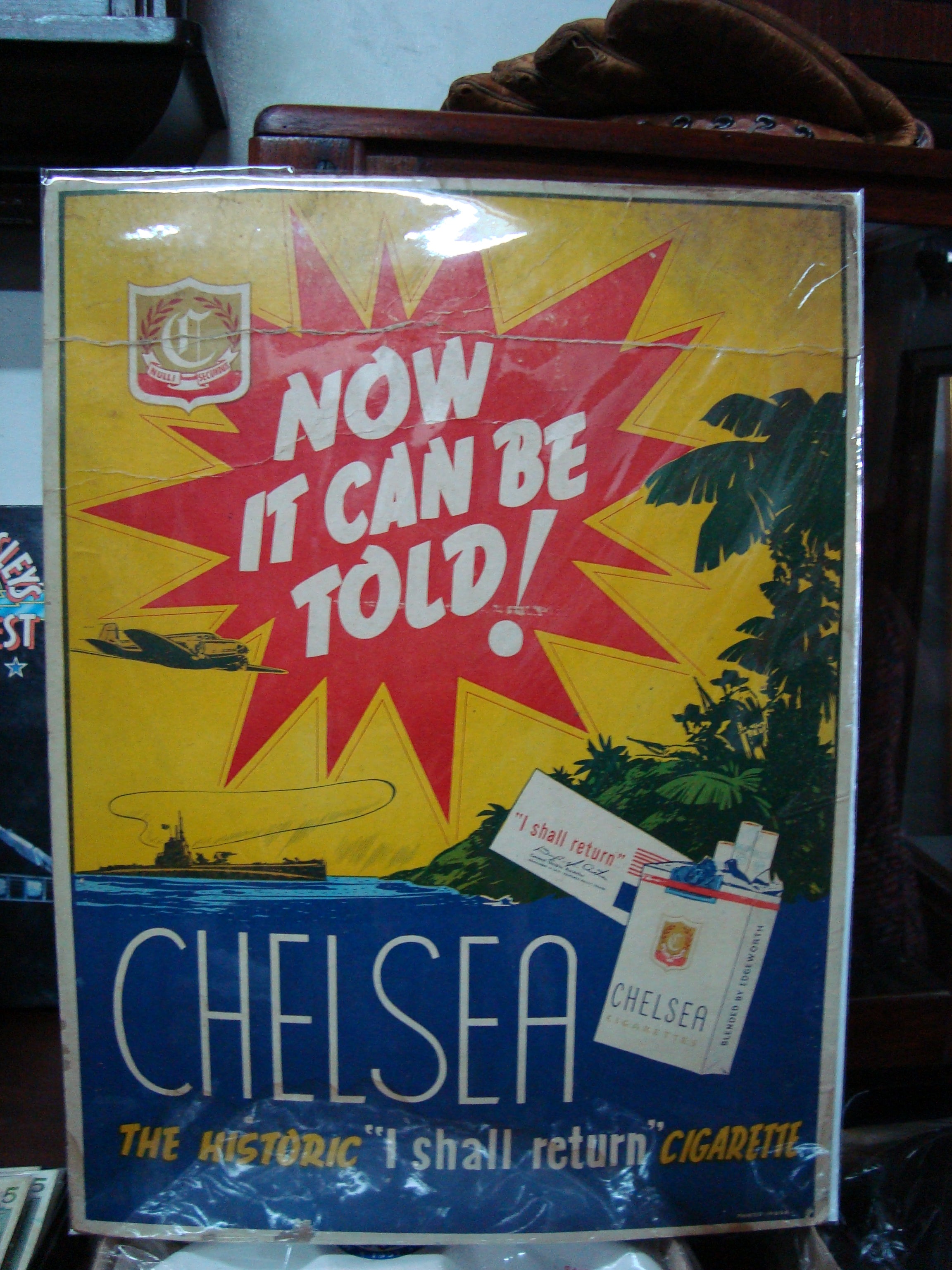 Chelsea Cardboard Ads Poster