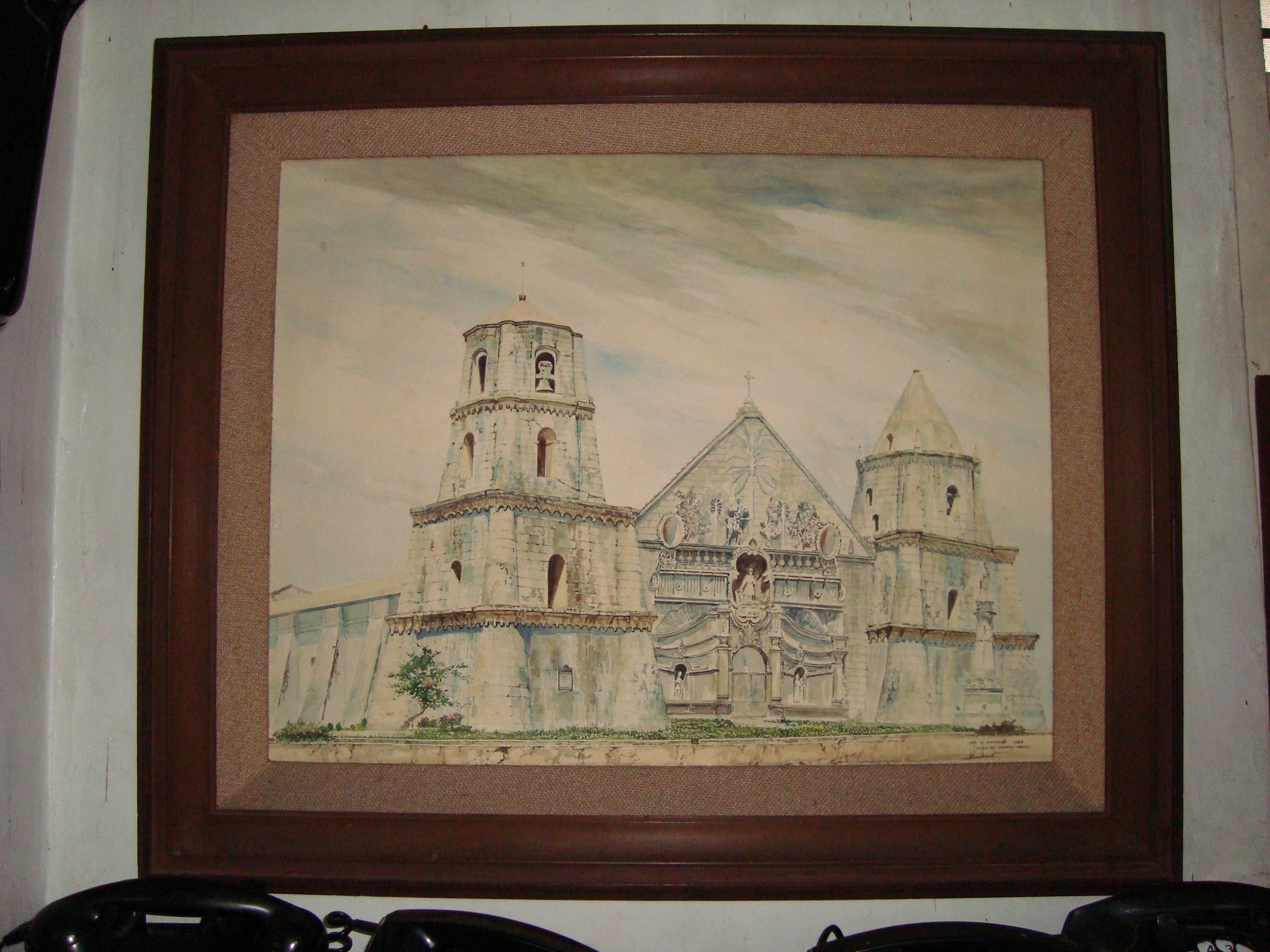 Paintings Miag-ao Church By Meneses 1989