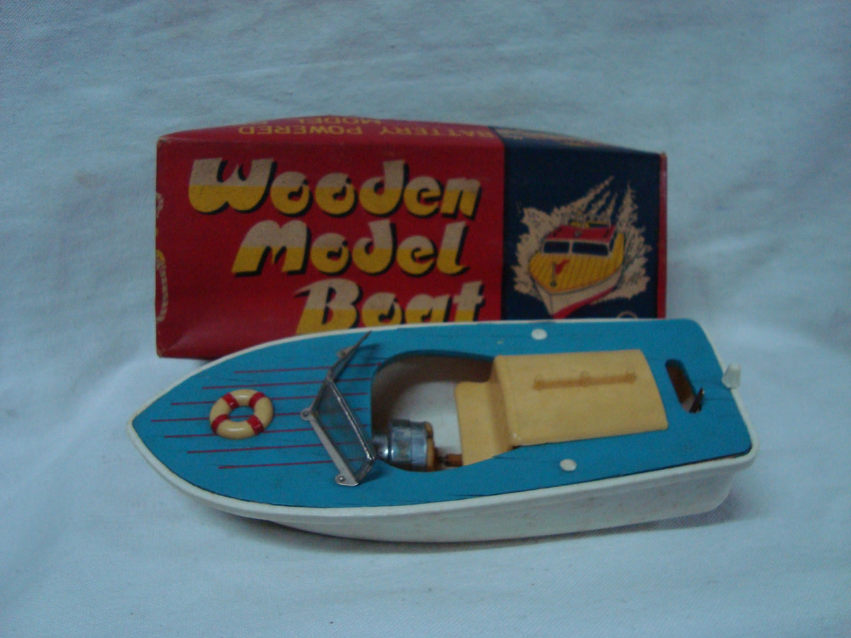 Wooden Model Boat w/ Box – Siglo Antiques