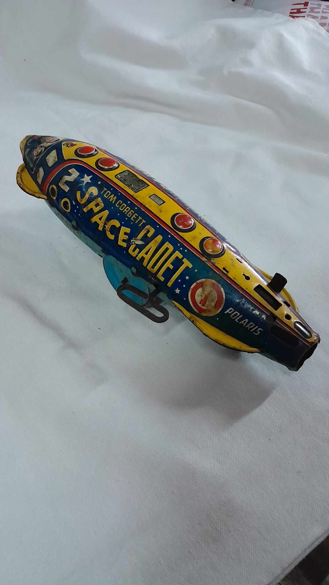 Vintage Tom Corbett Space Cadet Tin Toy