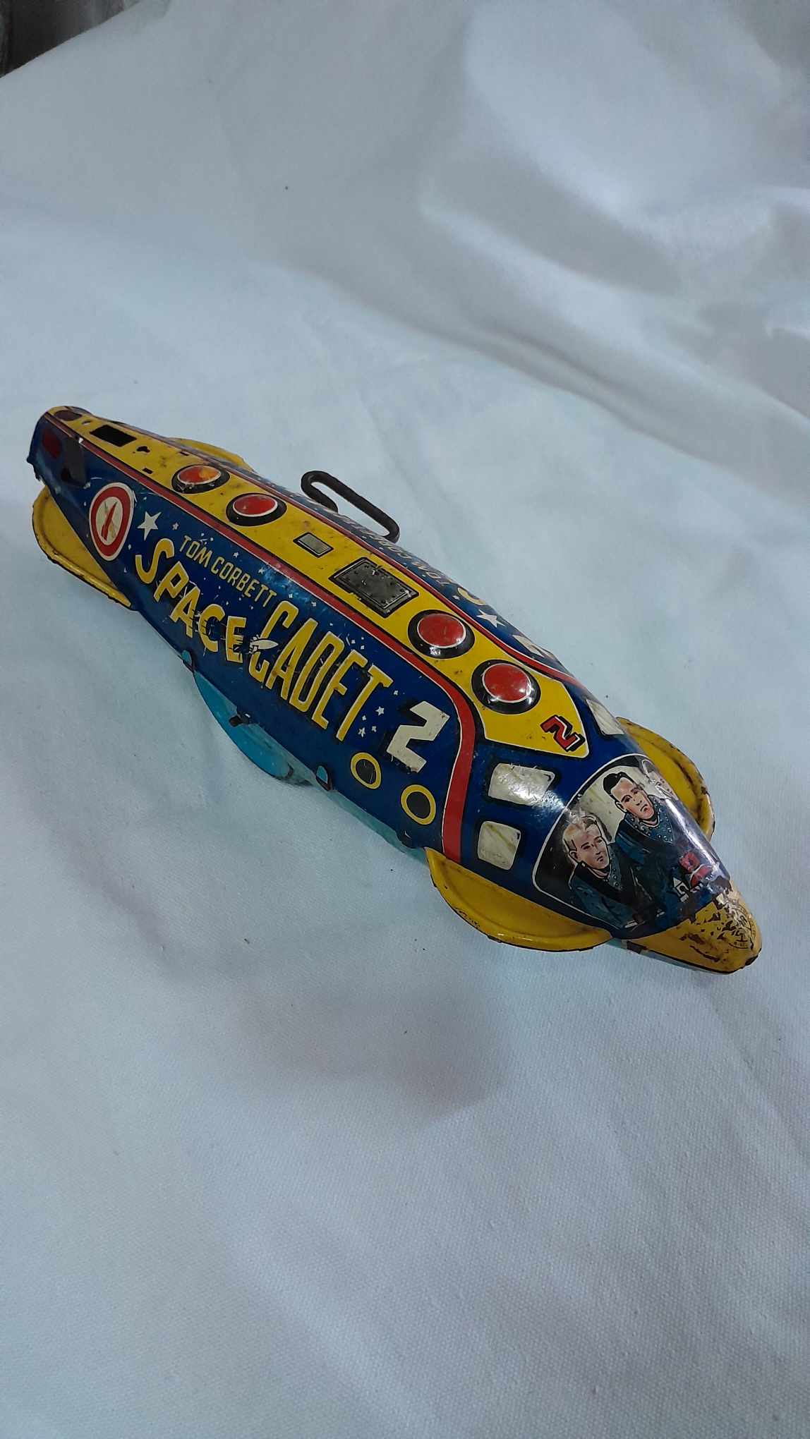 Vintage Tom Corbett Space Cadet Tin Toy