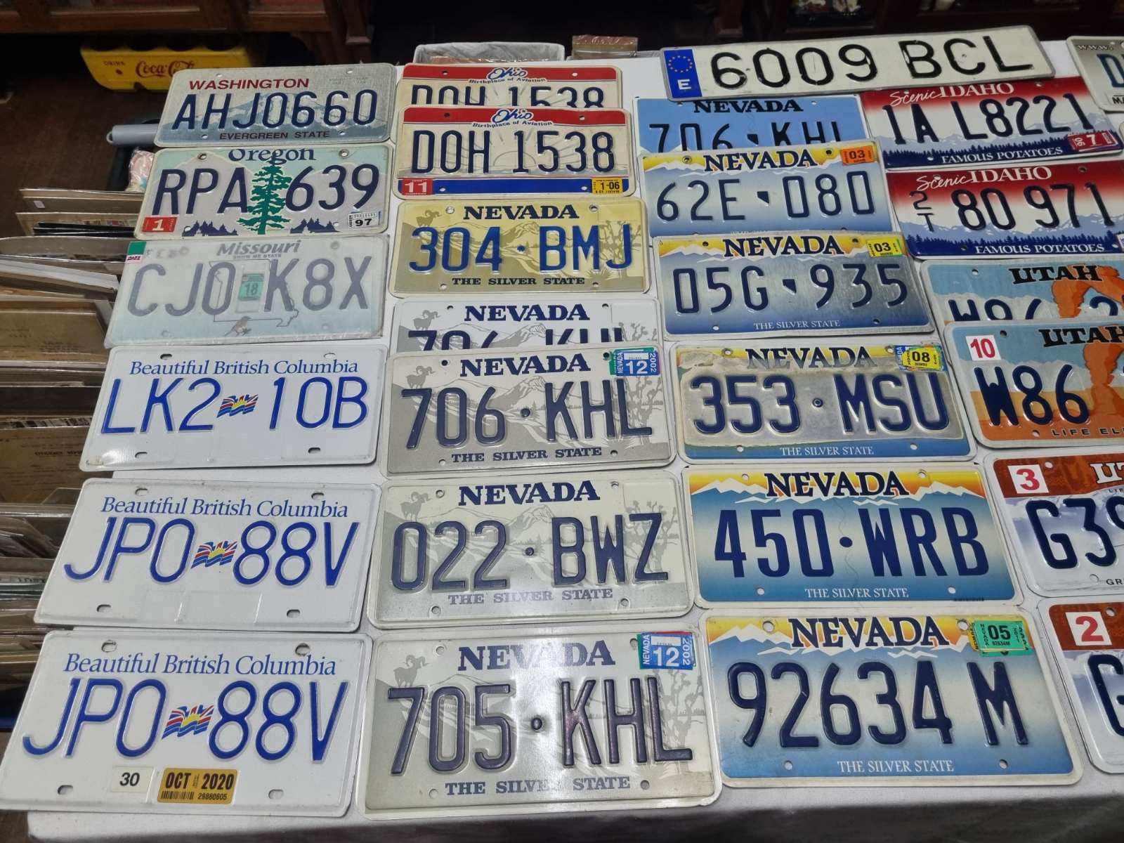 Vintage Foreign Car Plates