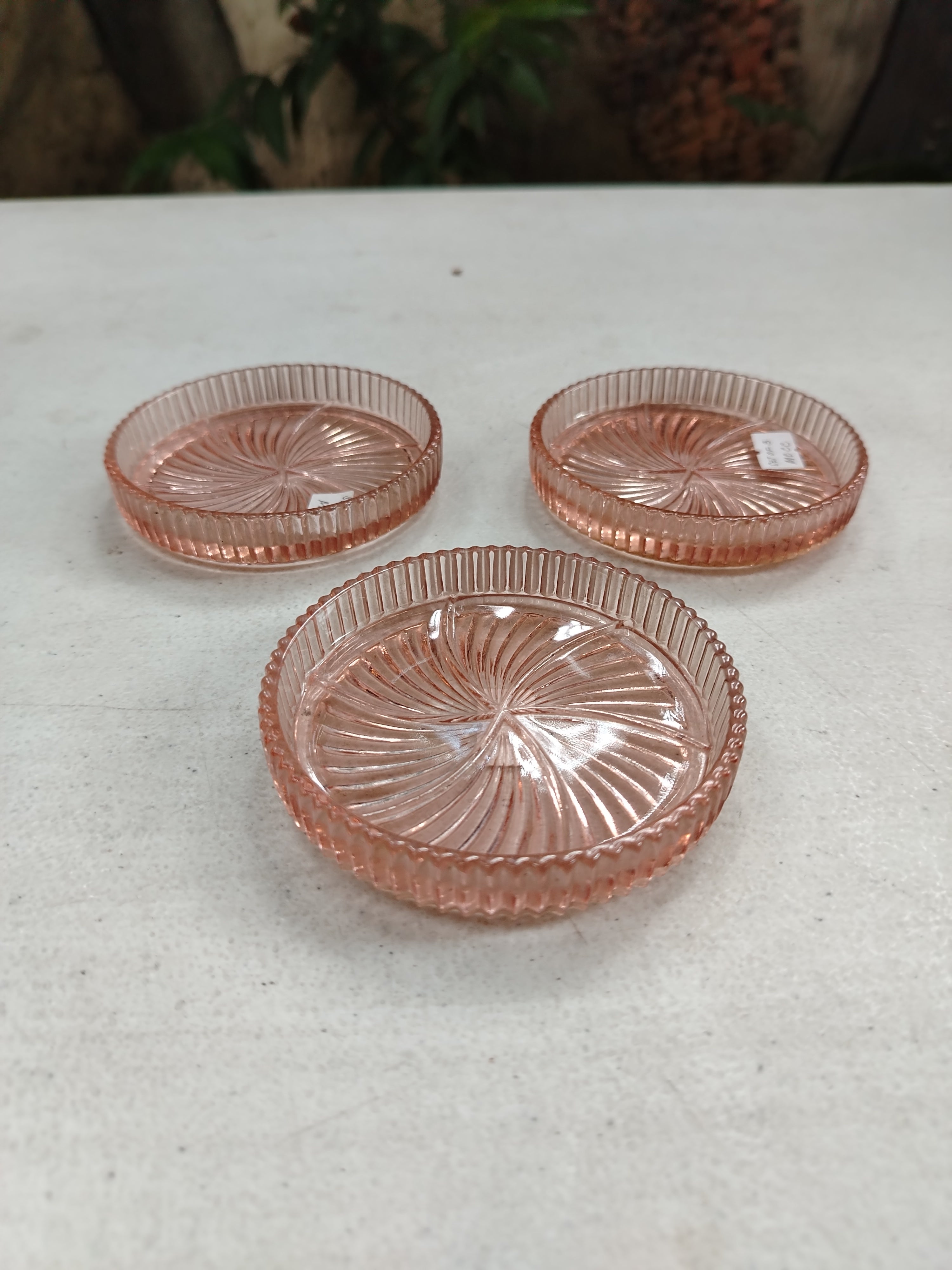 PINK COASTER SET OF 3