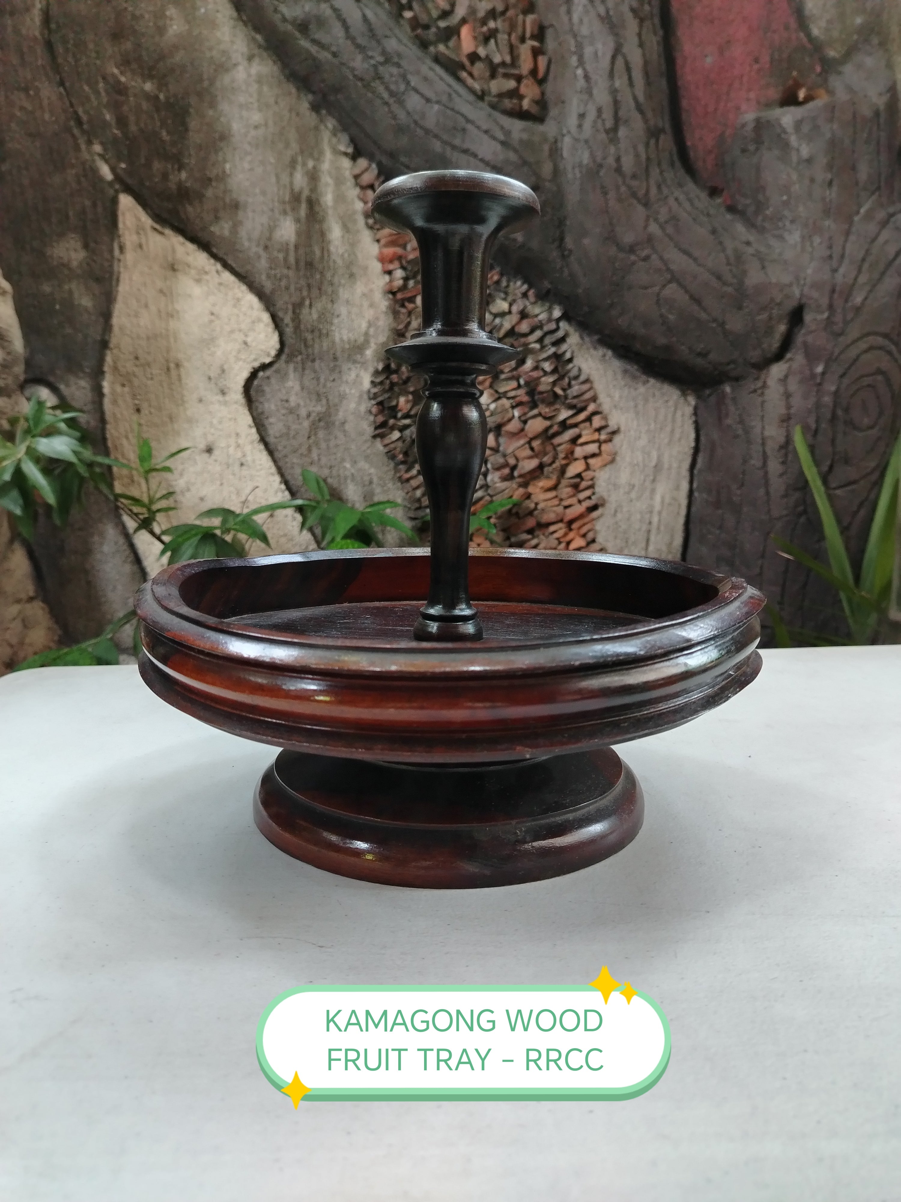 KAMAGONG WOOD FRUIT TRAY