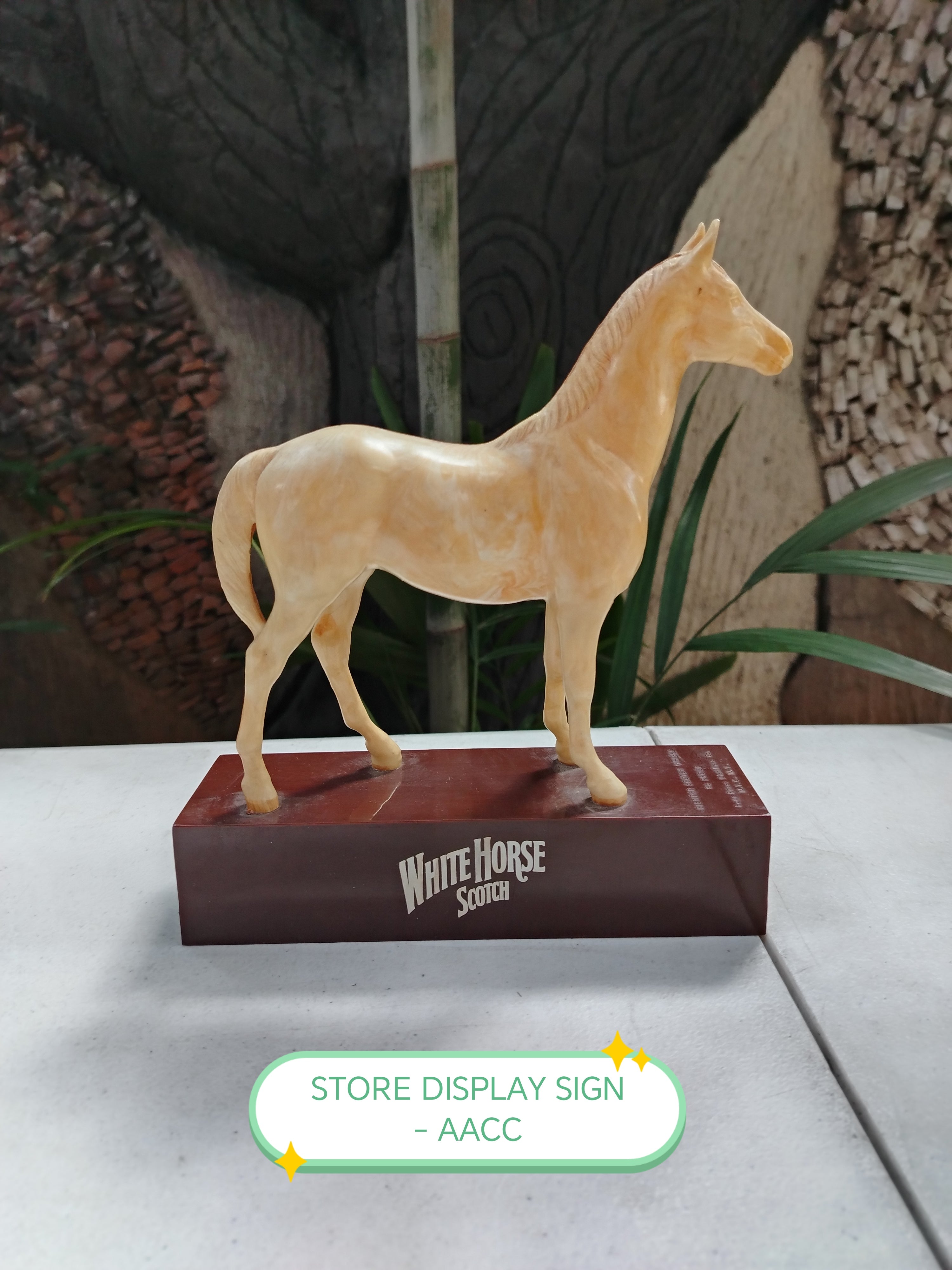 WHITE HORSE. STORE DISPLAY SIGN