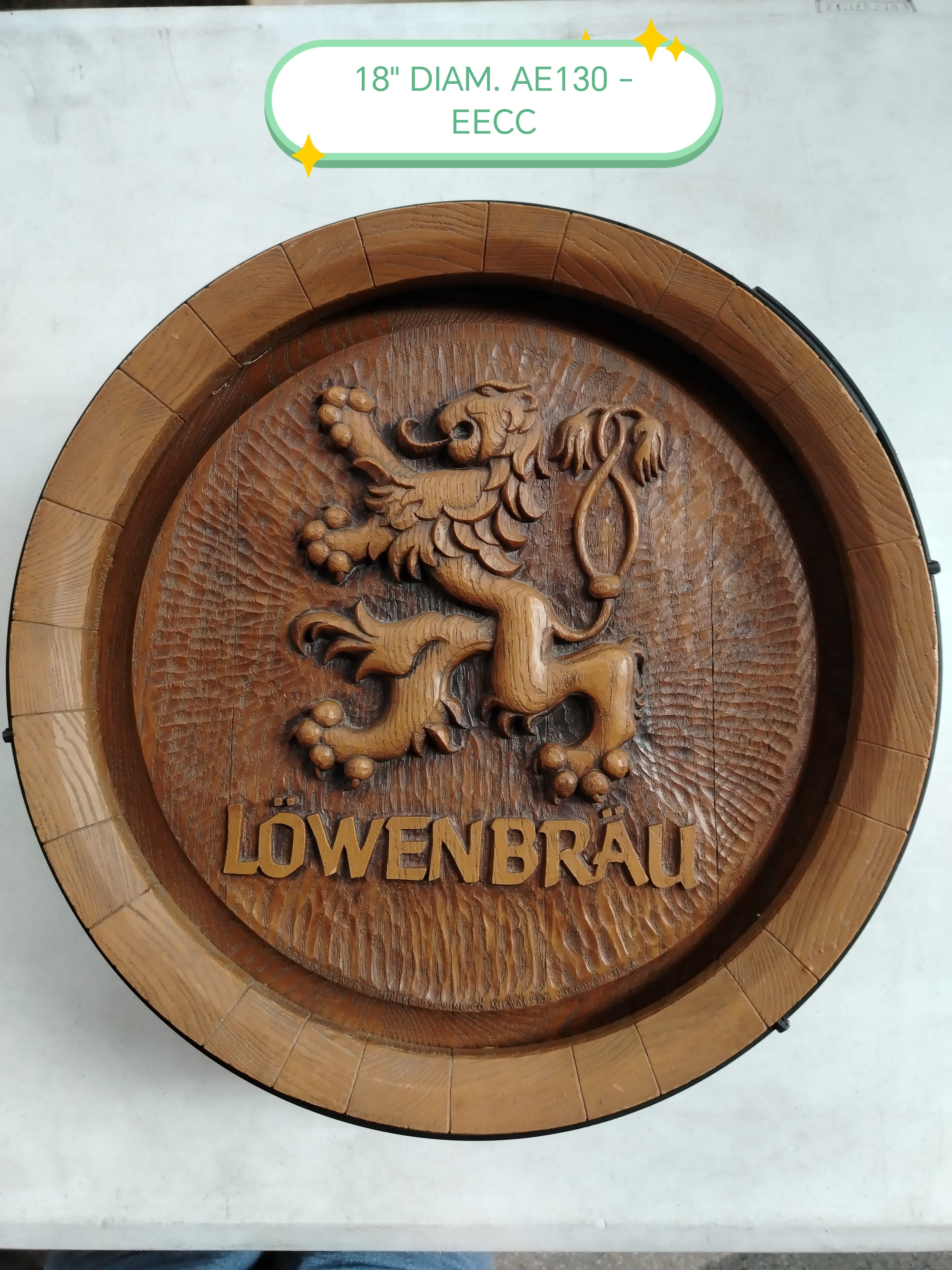 LOWENBRAU BEER BARREL