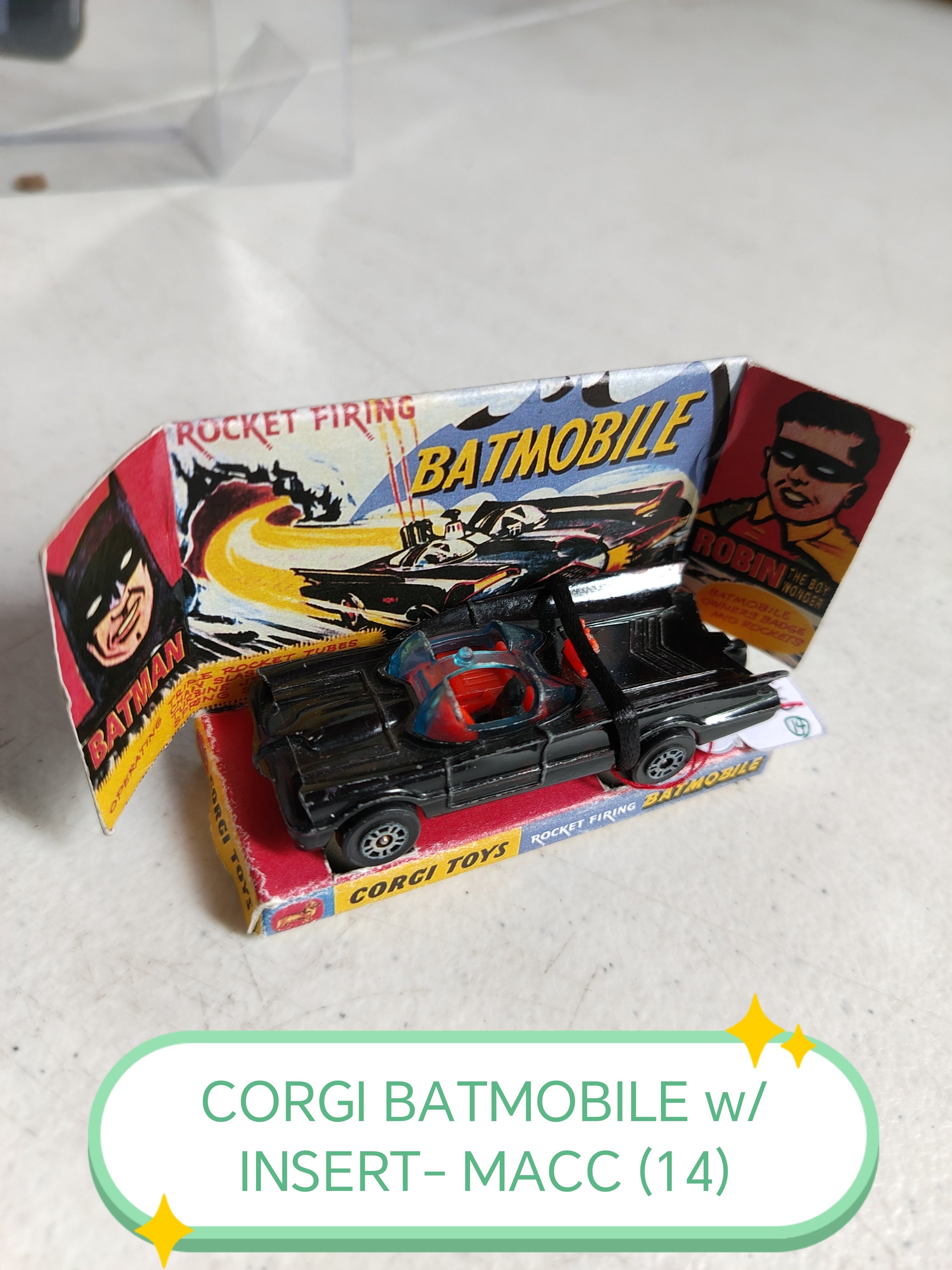 CORGI BATMOBILE W/ INSERT