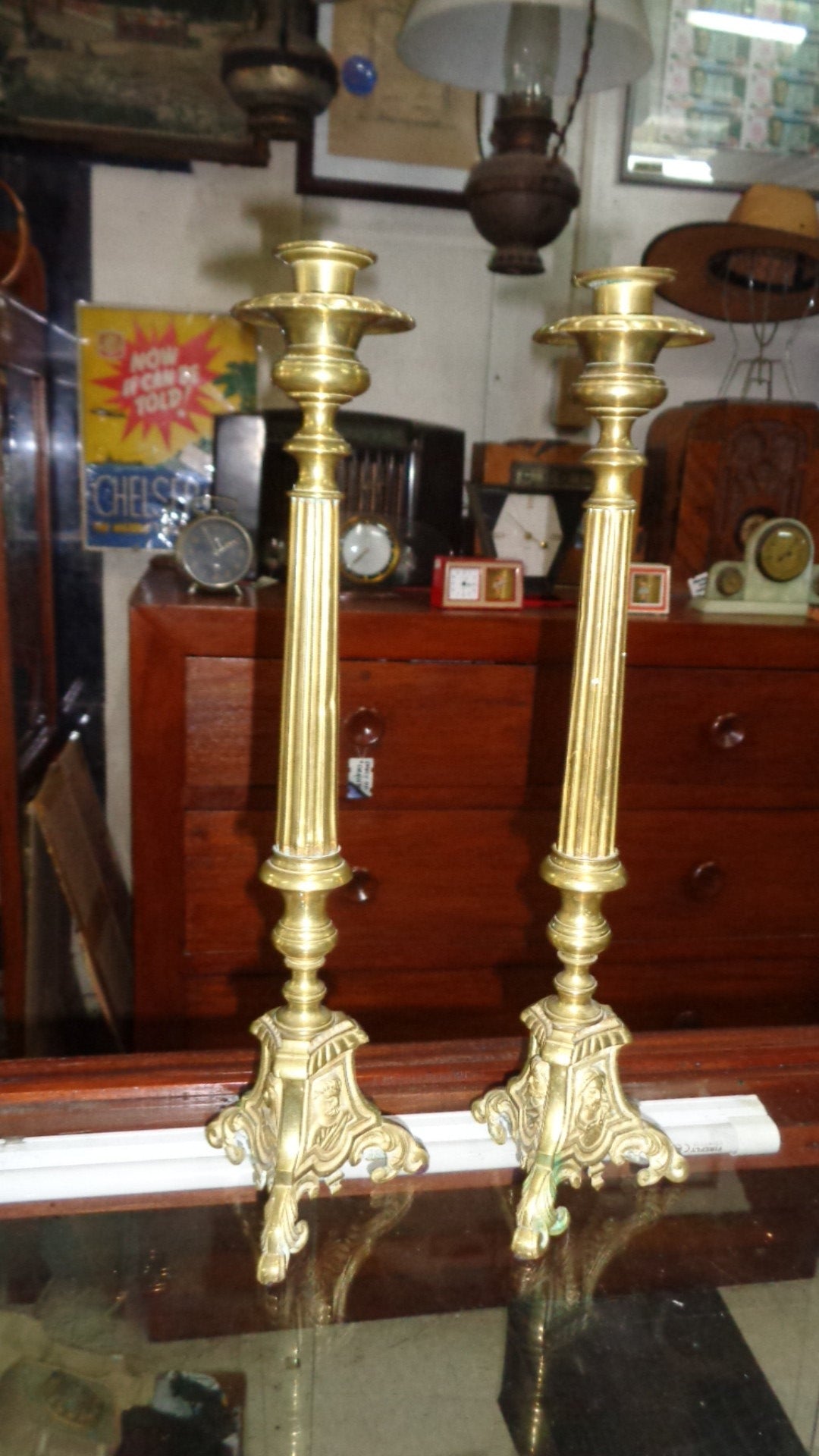 Church Candle Holder Brass AMN-AE09