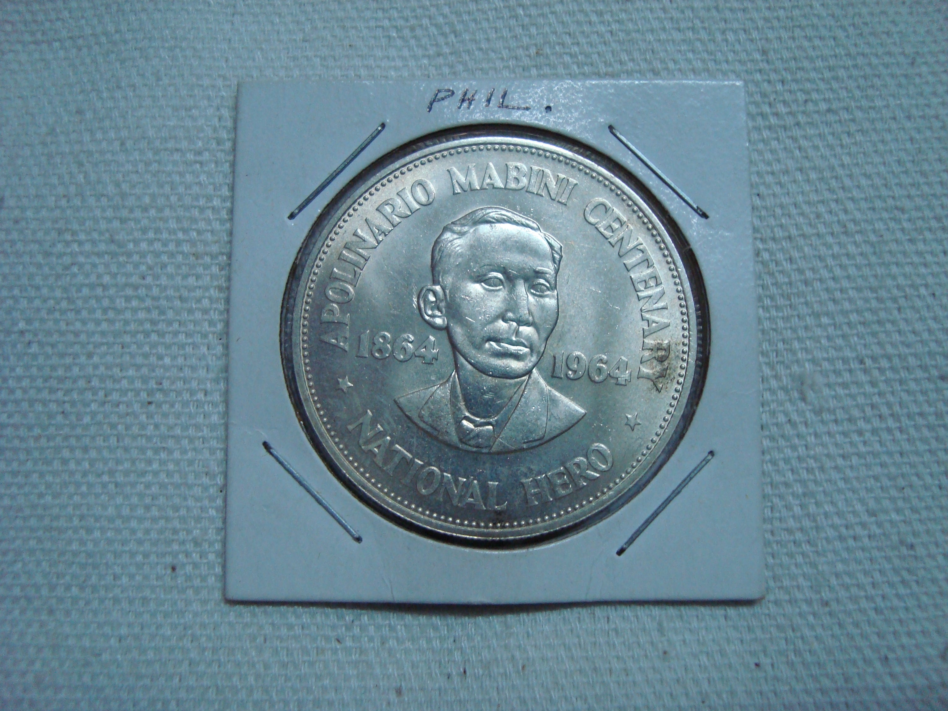 A. Mabini One Peso 1964