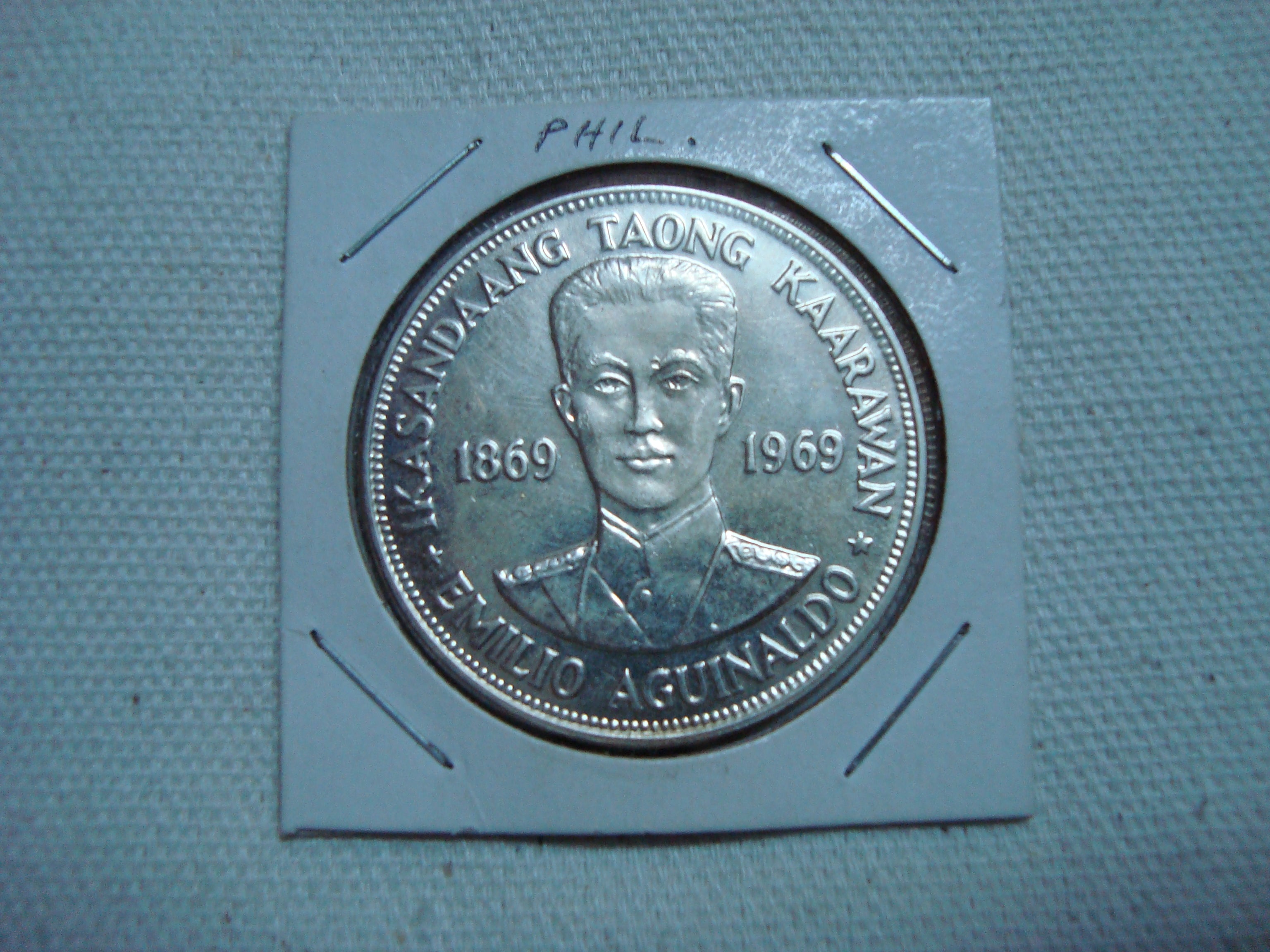 Emilio Aguinaldo 1969 One Peso
