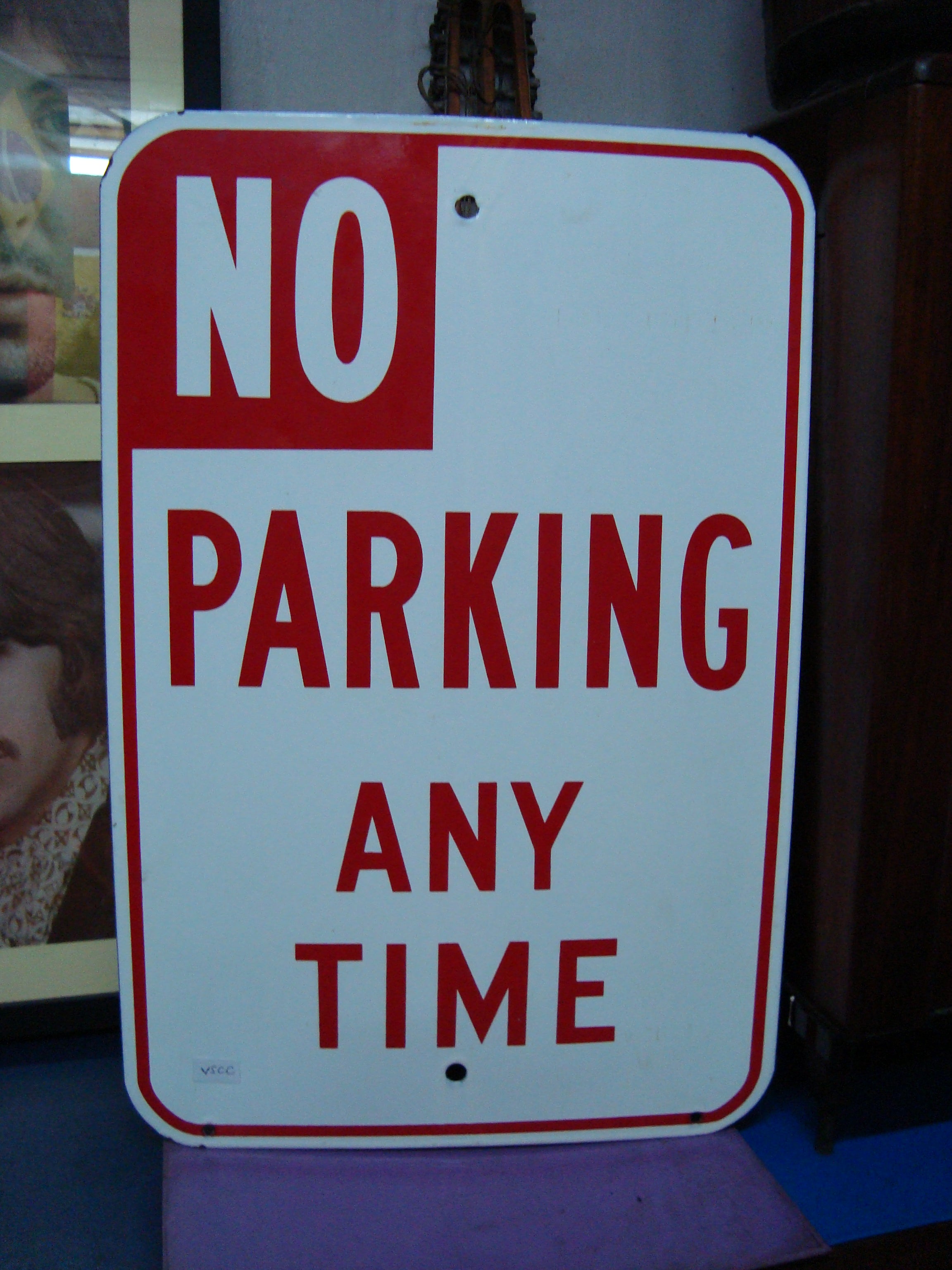 No Parking Tin Sign