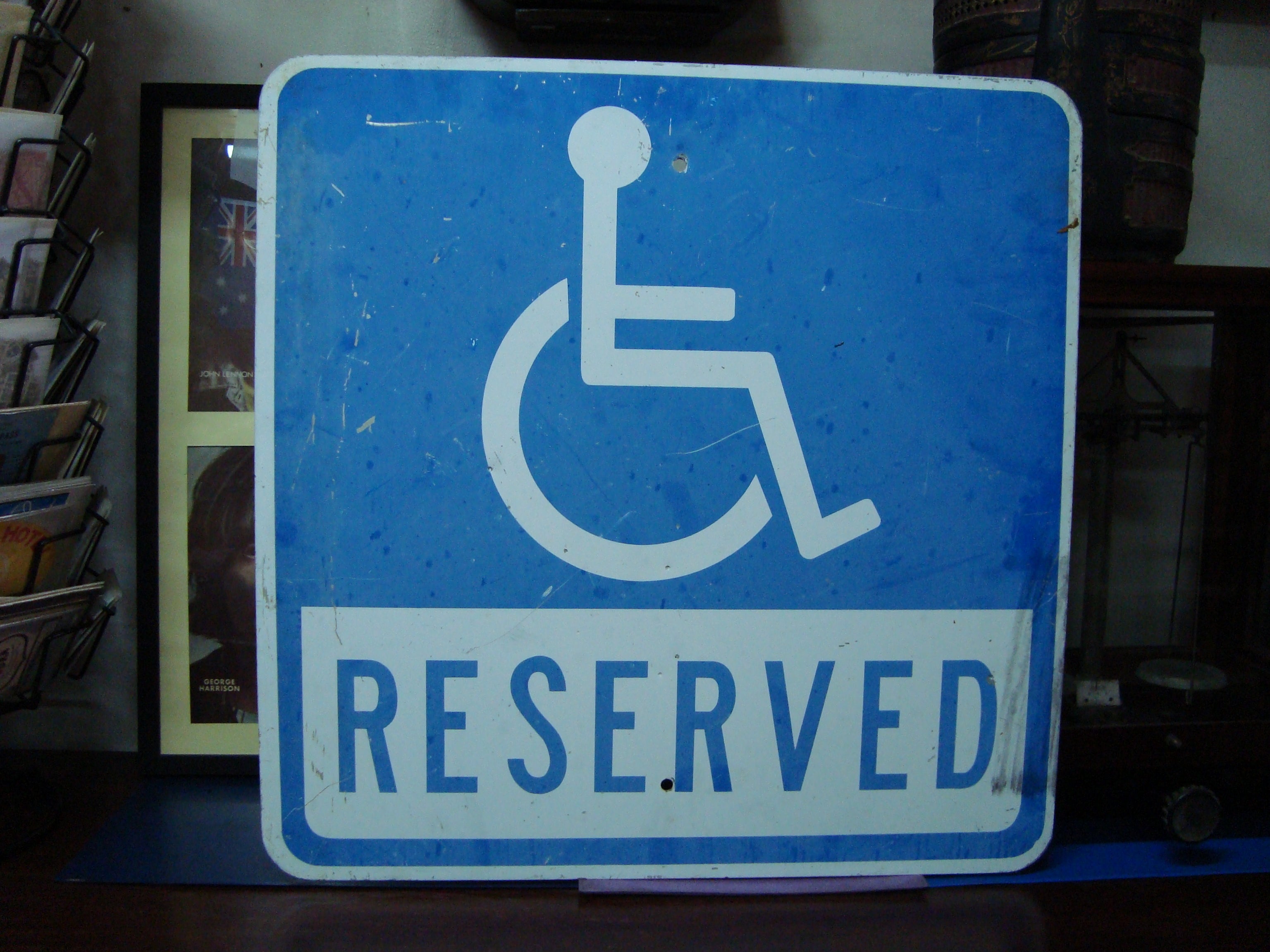 Tin Sign Reserved