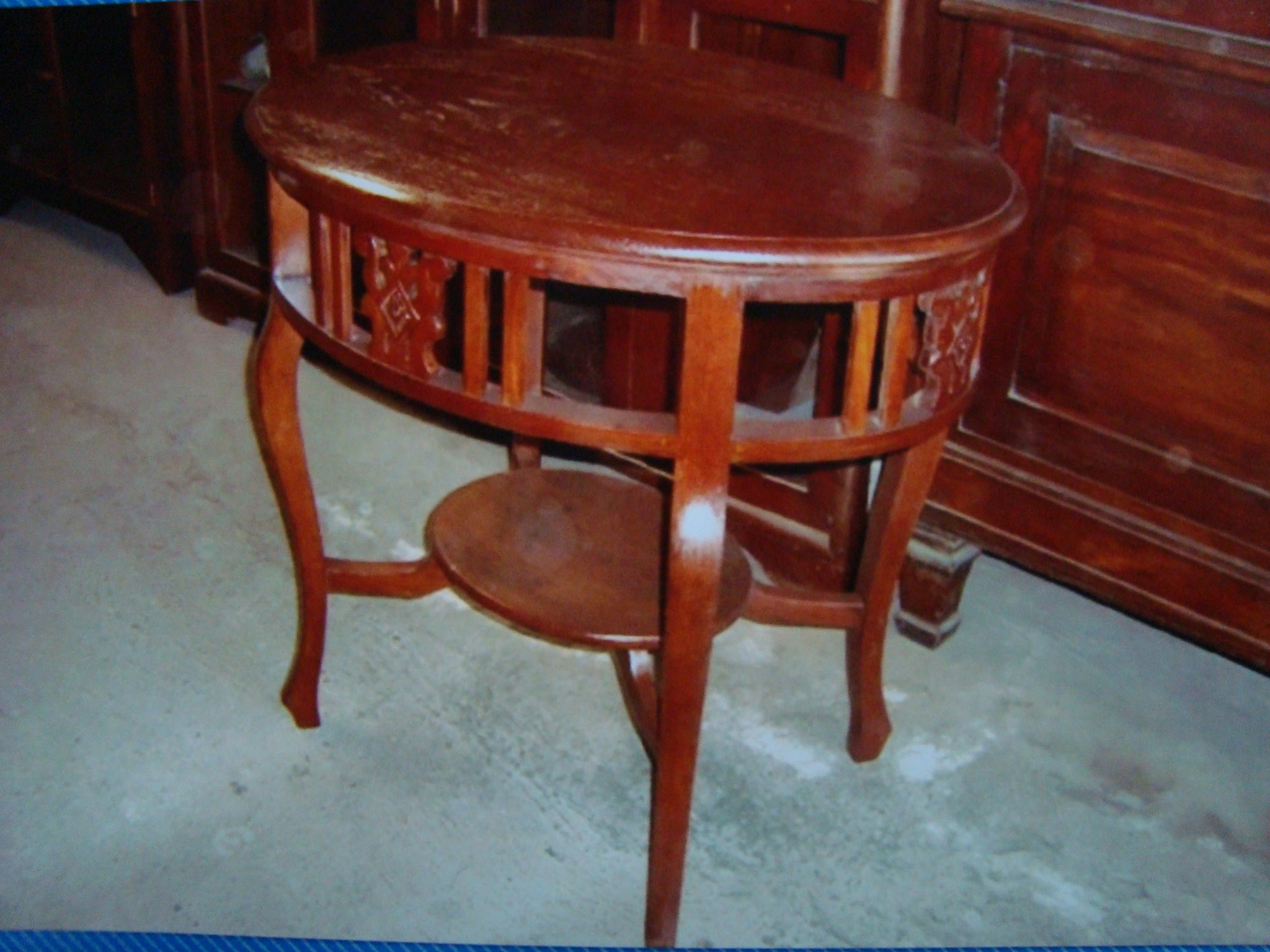 Oval table AMN-E88 art deco 1920′s narra 24″x32″