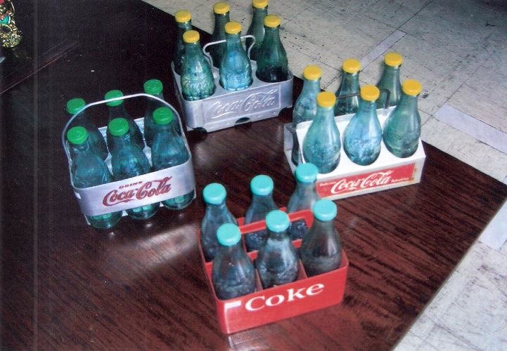 Coca Cola Bottles w/ Carry Case AMN 357,316,277,278