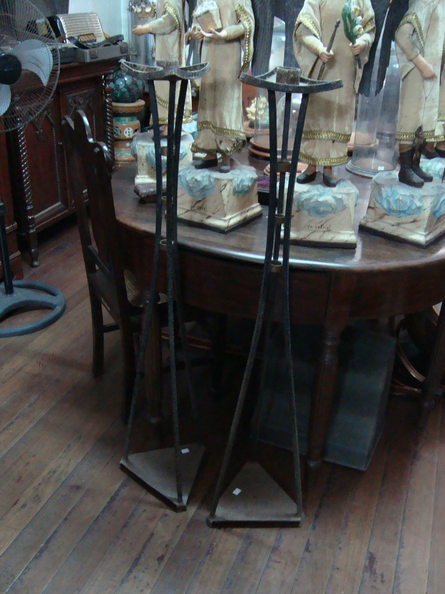 Candle Holders Stand (Metal) One Pair AMN-A96