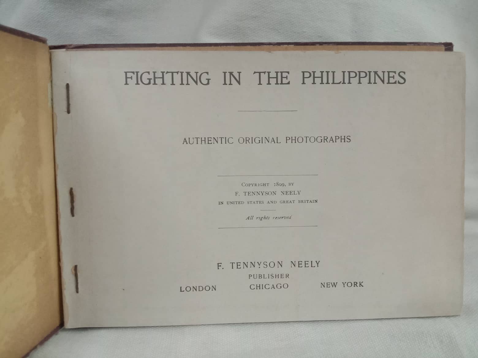 Neely's Photograph Fighting In The Philippines 1899