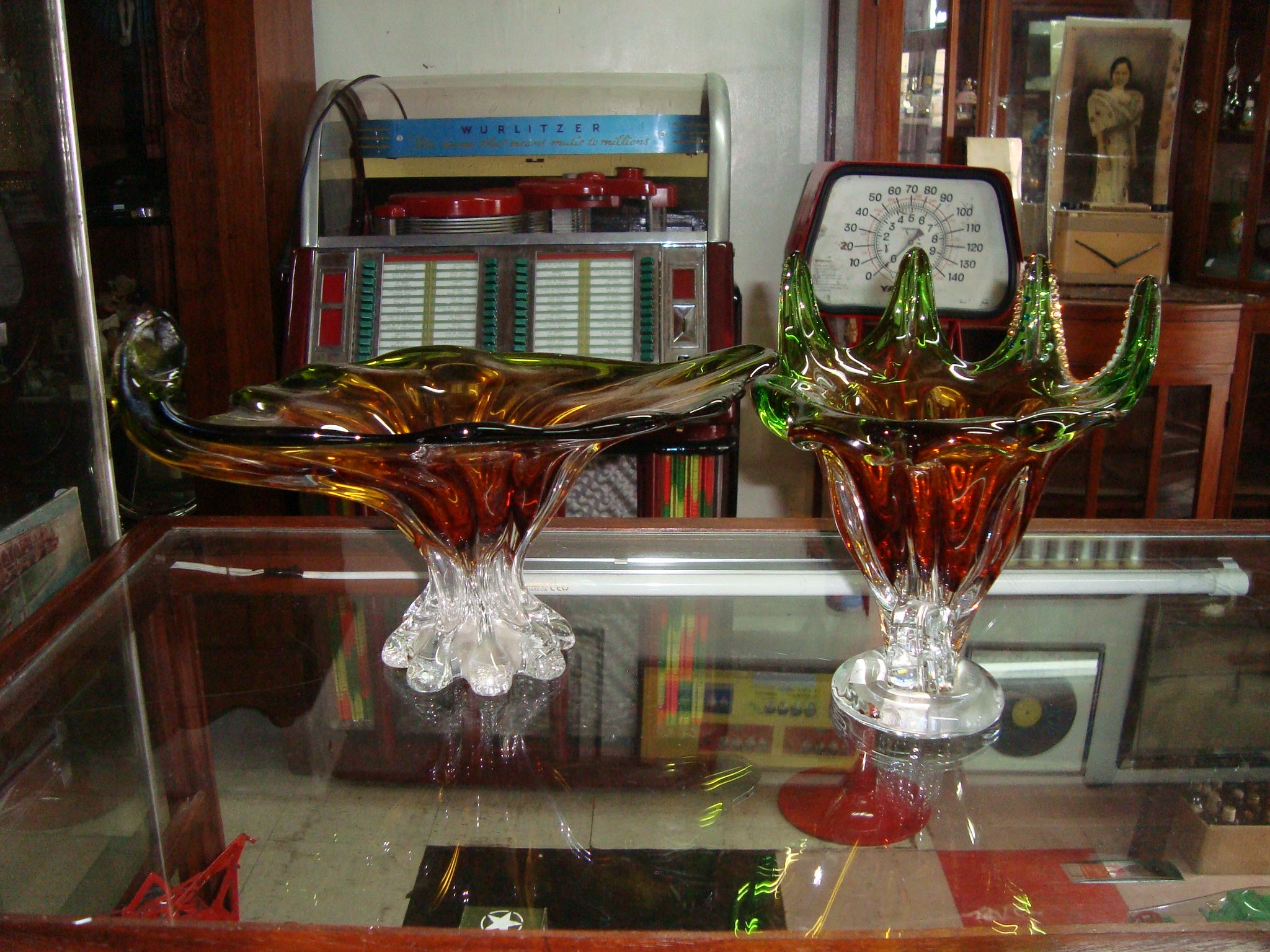 Bohemian crystal vase (czecholovakia)