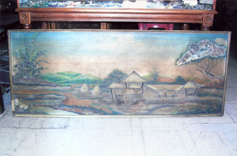 Nipa Hut House,BambooTree,(Folk-Loric Painting) AMN 765